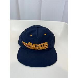 NIXON C3167 5 Panel Summit Seeker Strapback Hat Blue Yellow Style